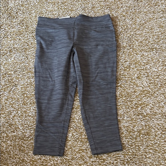 Terra & Sky Pants - Terra & Sky Gray Striped Leggings